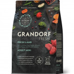 Беззерновой корм с живыми пробиотиками GRANDORF Fresh Adult MINI Lamb & Sweet Potato (Свежее мясо ягненка с бататом для собак мелких пород)